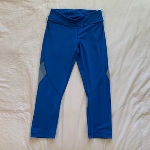 Blue Mesh-sided leggings
